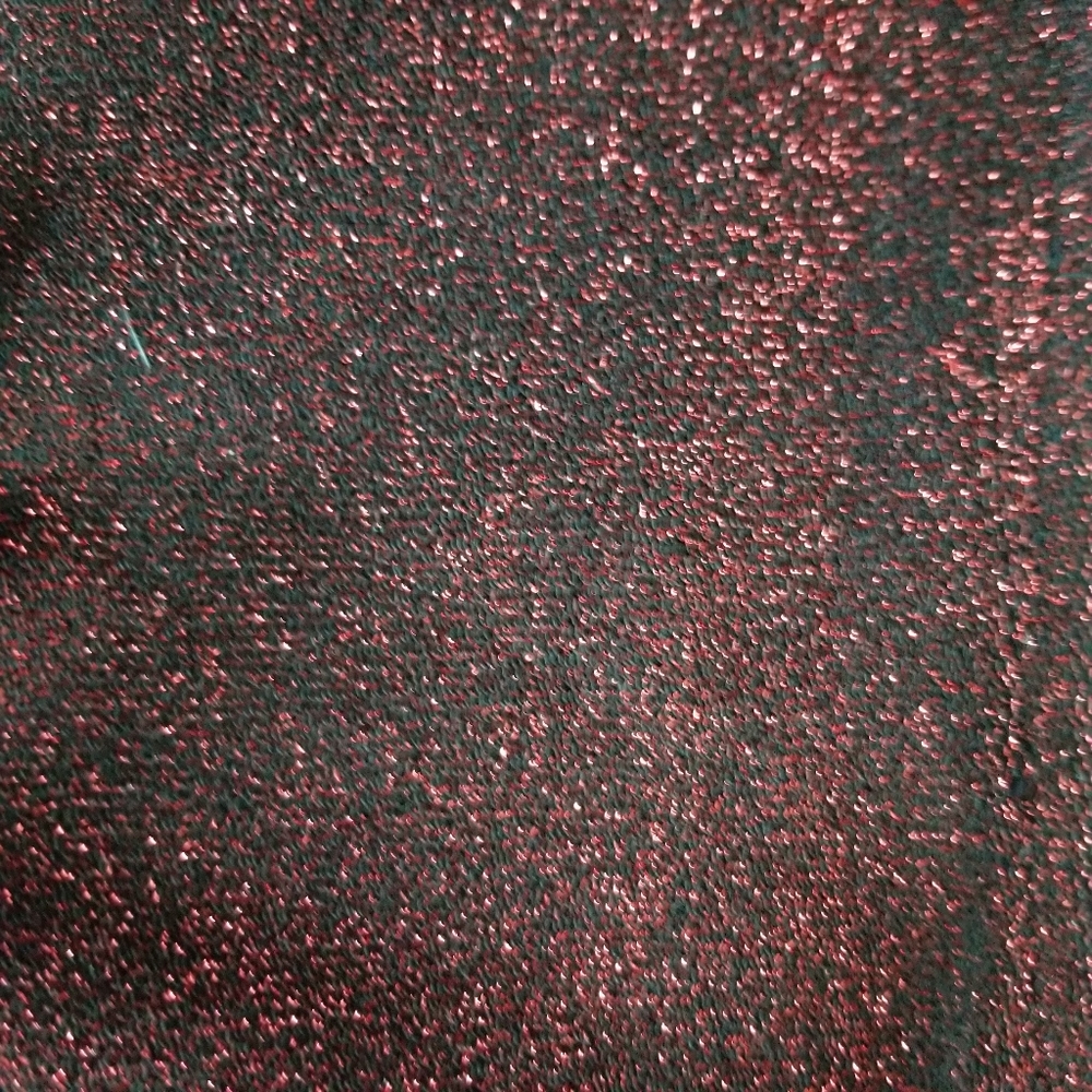 FOREVER 21 RED SHIMMER LONG SLEEVE CROP TOP - Picture 6 of 6